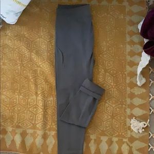 Grey, fleece lined leggings